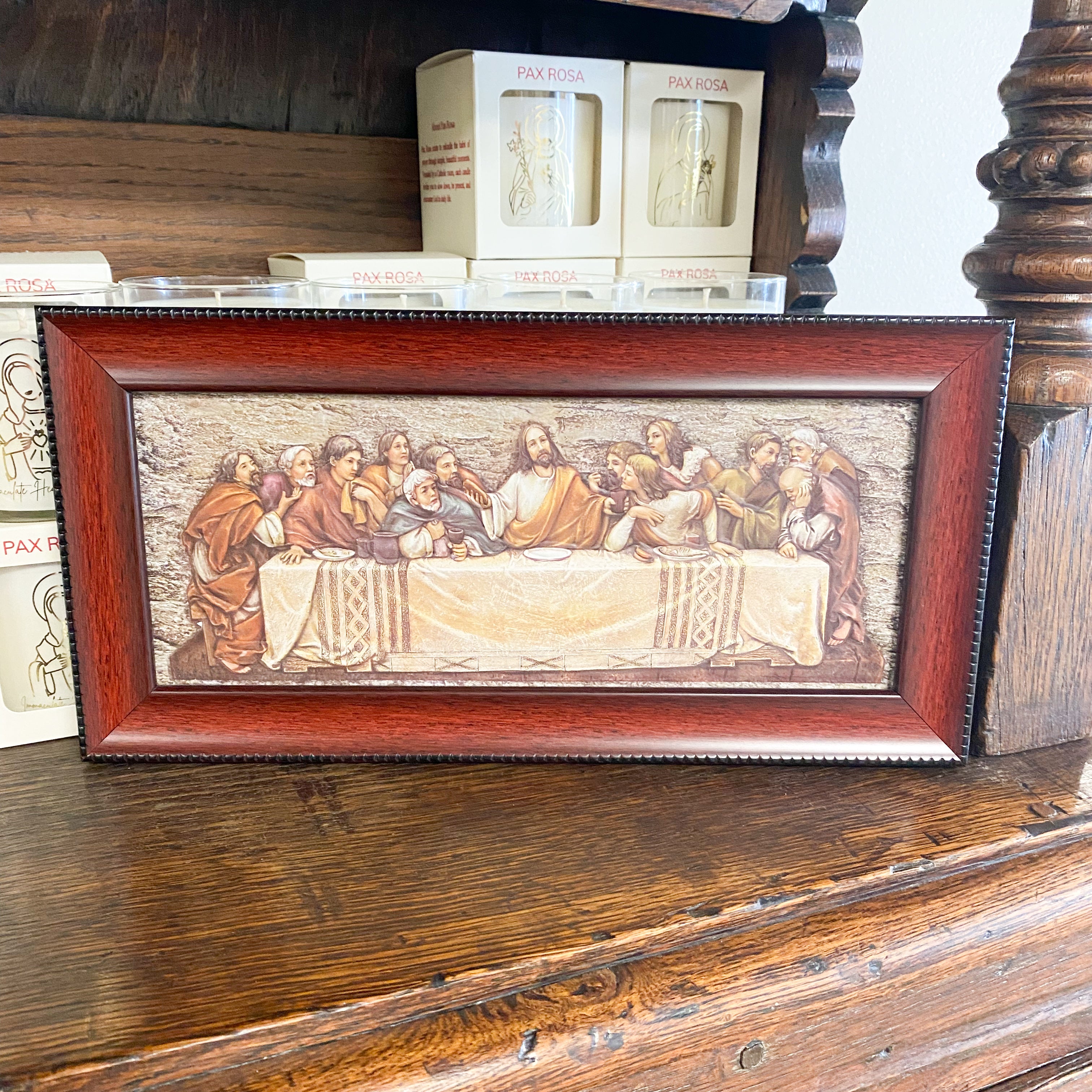 PLQ 15in FRAMED LAST SUPPER 65968