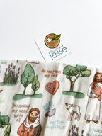The Good Shepherd Muslin Deluxe Swaddle I Catholic Gift