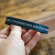 The Cross is the Victory Elastic Men's Wristband