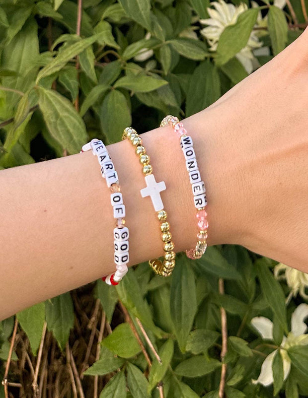 Gold Cross Bracelet