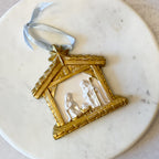 Star of Bethlehem Nativity Gold Leaf Ornament