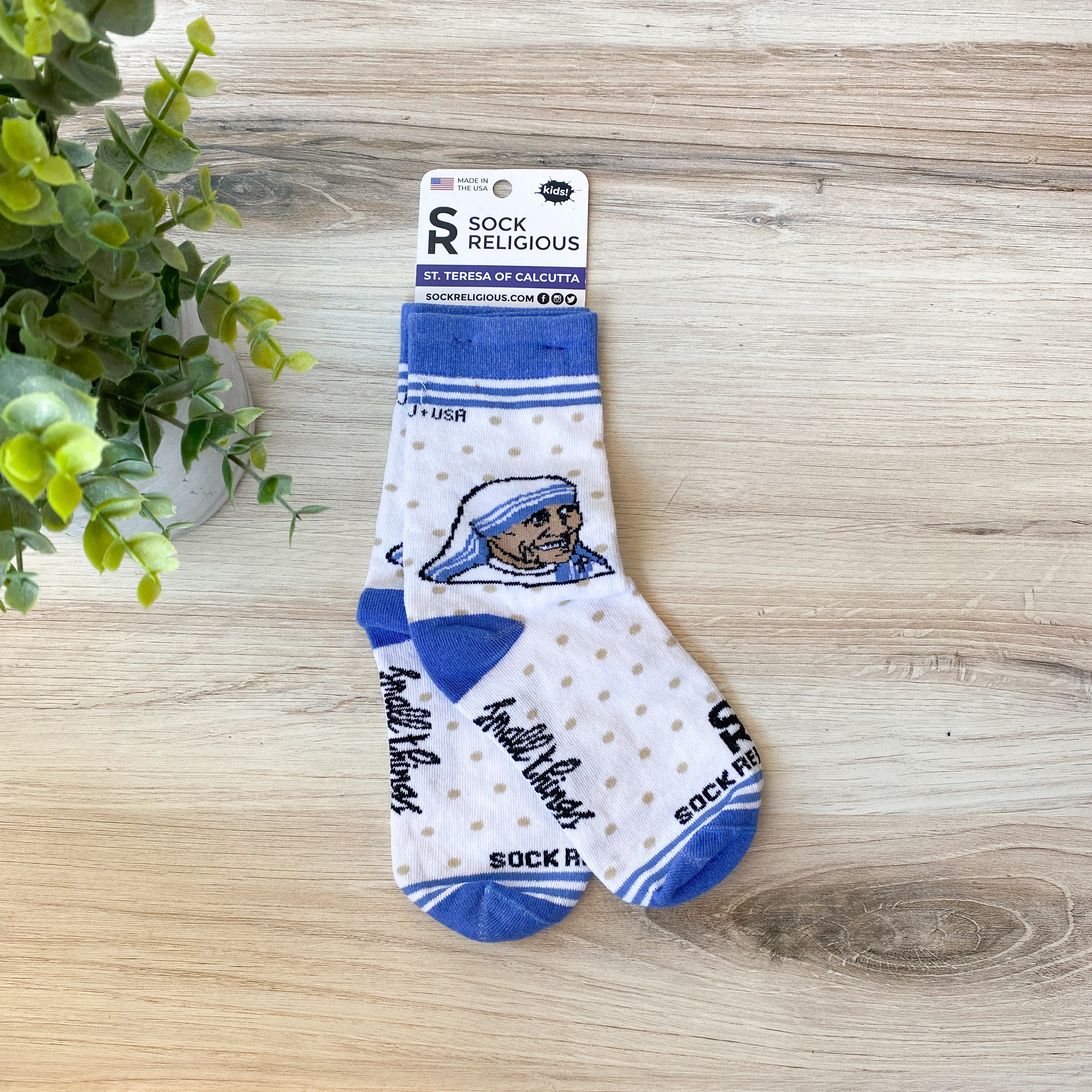 Kids St. Teresa of Calcutta Socks