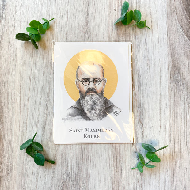 Saint Maximilian Kolbe Notecard with Envelope