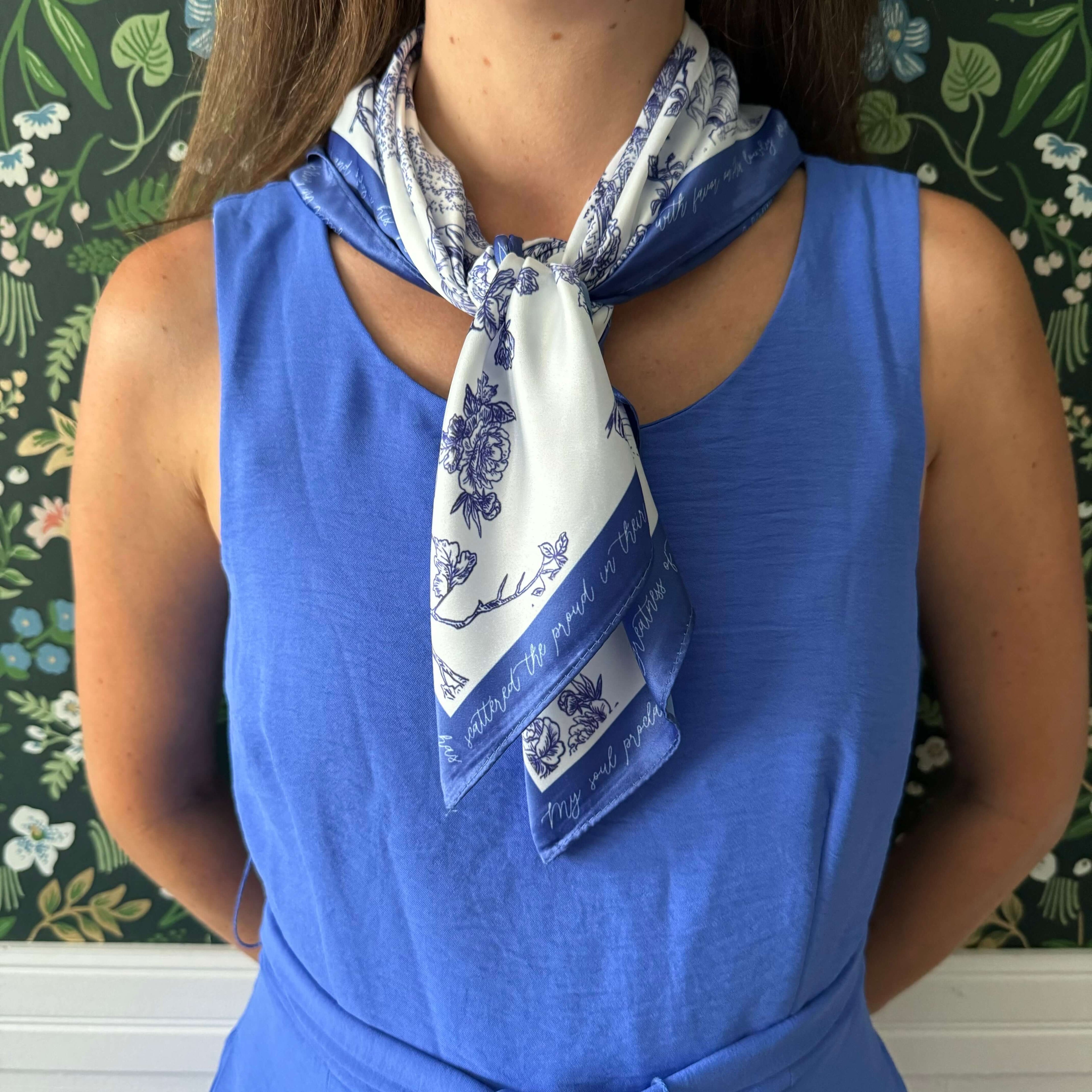 Catholic Satin Scarf - Lourdes Collection