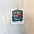 Begin Again Vinyl Sticker