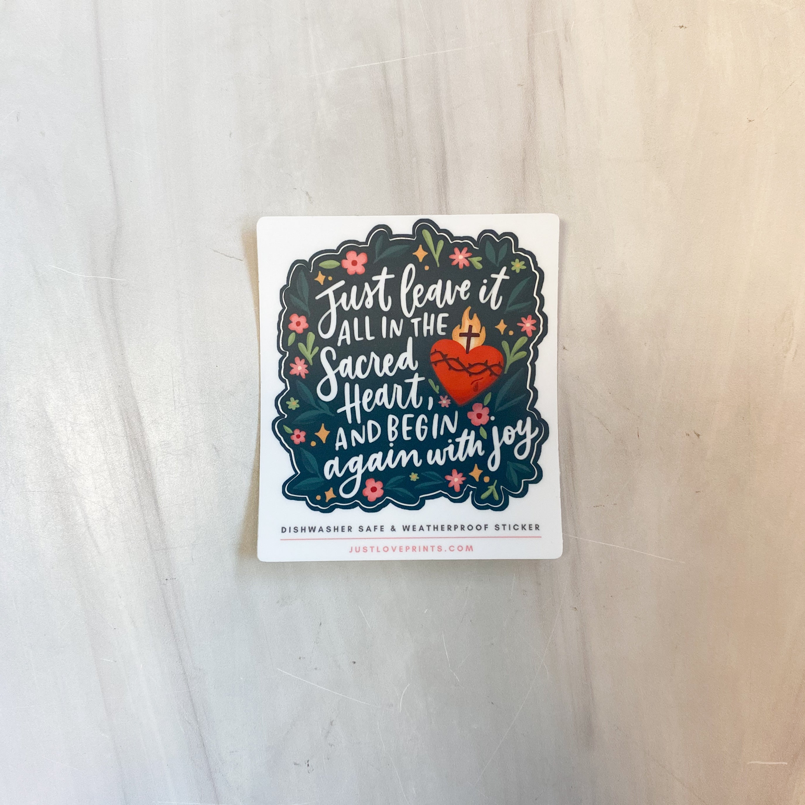 Begin Again Vinyl Sticker