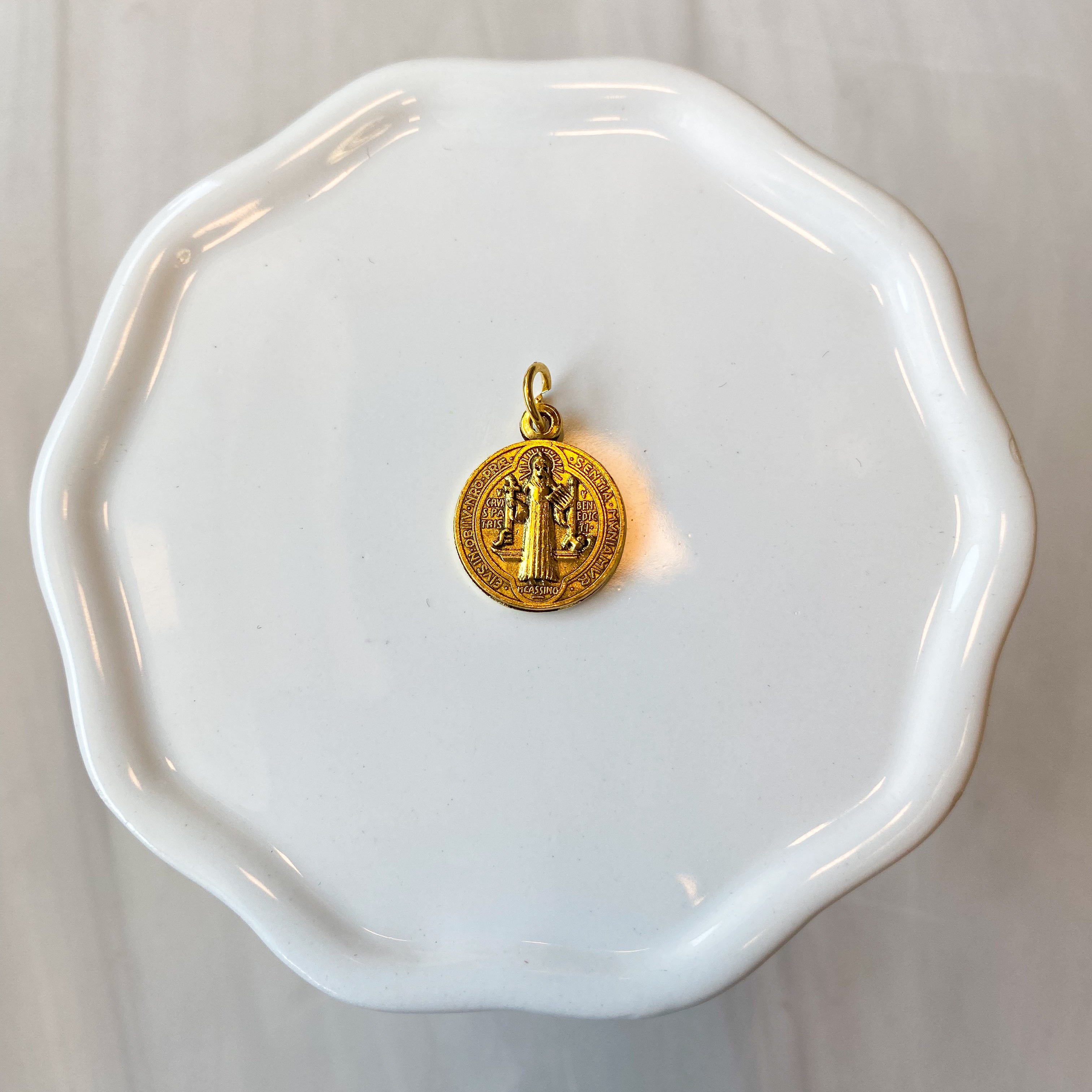 3/4" Gold Finish St. Benedict Jubilee Medal