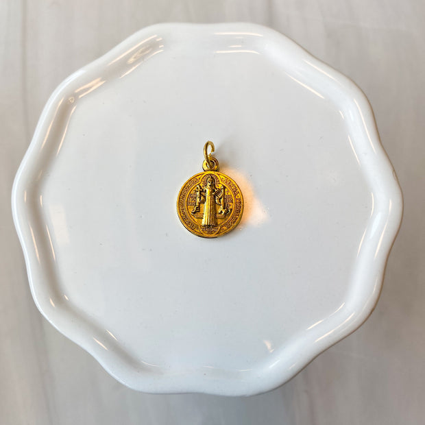3/4" Gold Finish St. Benedict Jubilee Medal