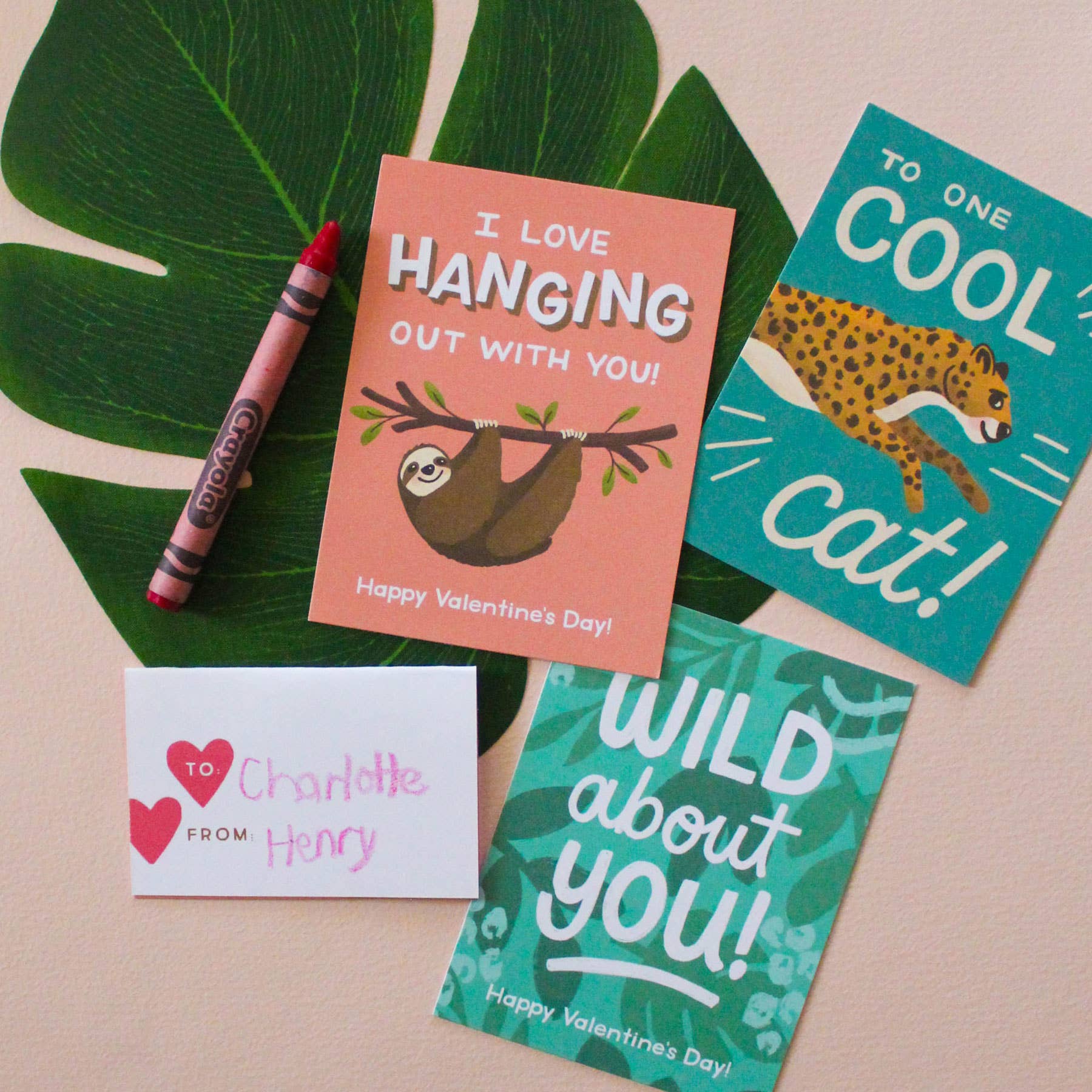 Jungle Kids Mini Valentines