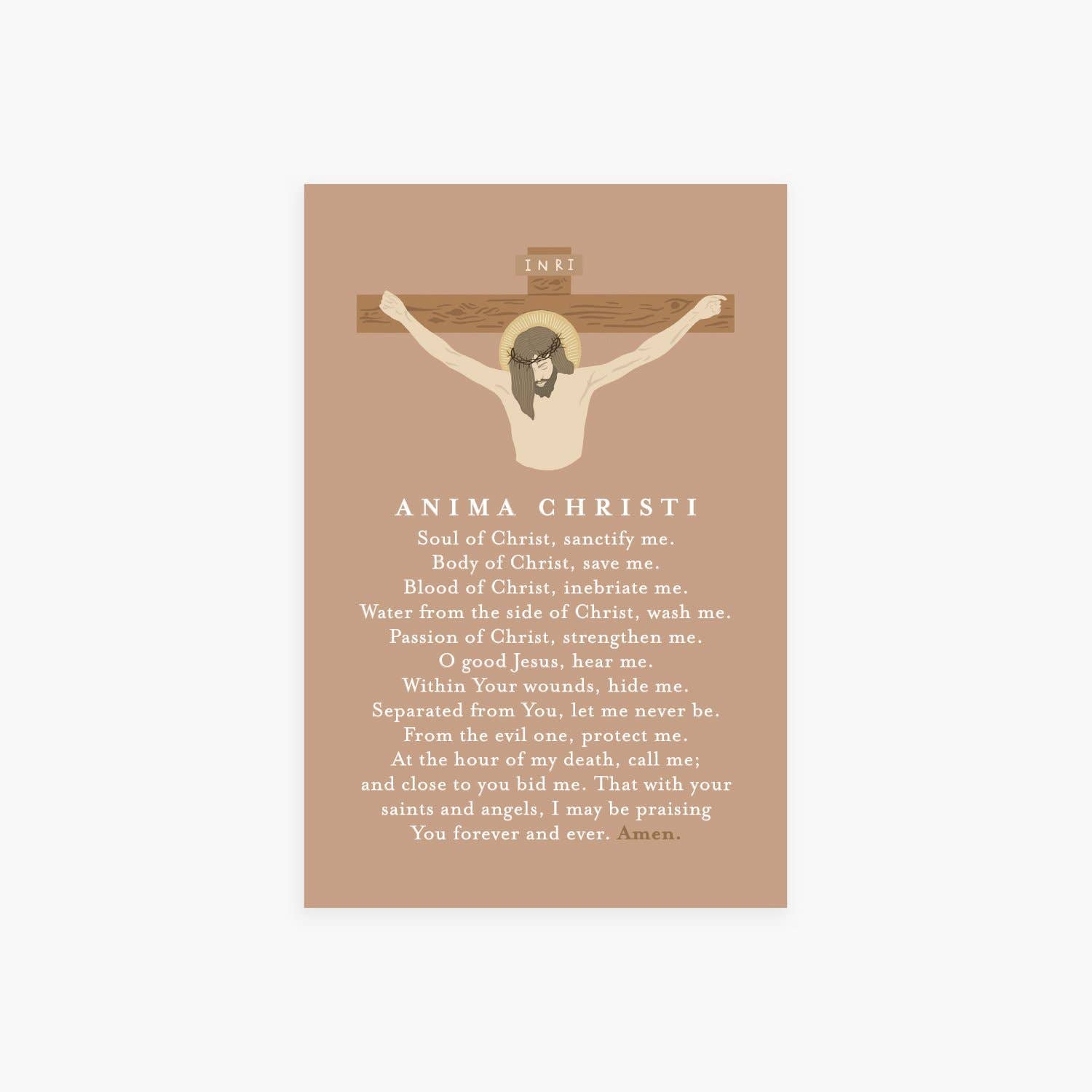 Anima Christi Prayer Card