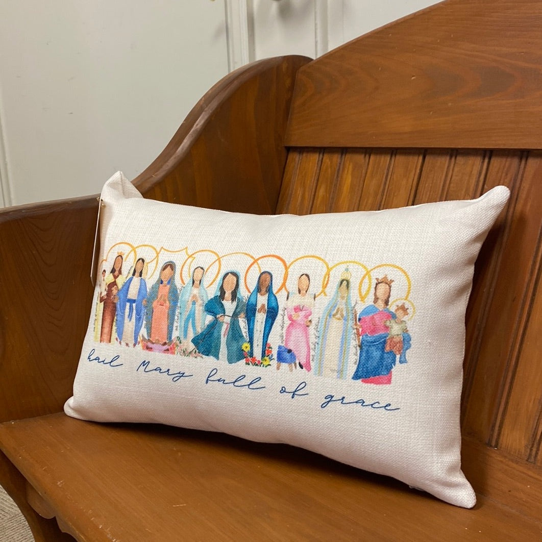 Many Marys Lumbar Pillow