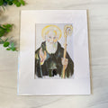 St. Benedict Watercolor Print