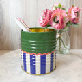 A Dopo Solid and Striped Storage Tin