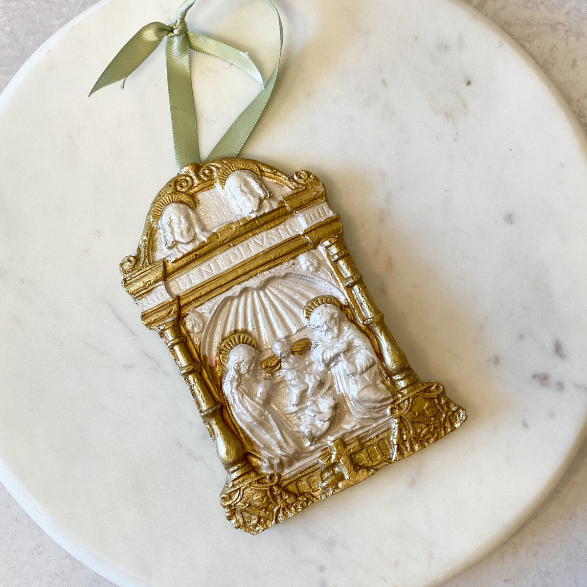 Nativity Cathedral Gold Leaf Ornament