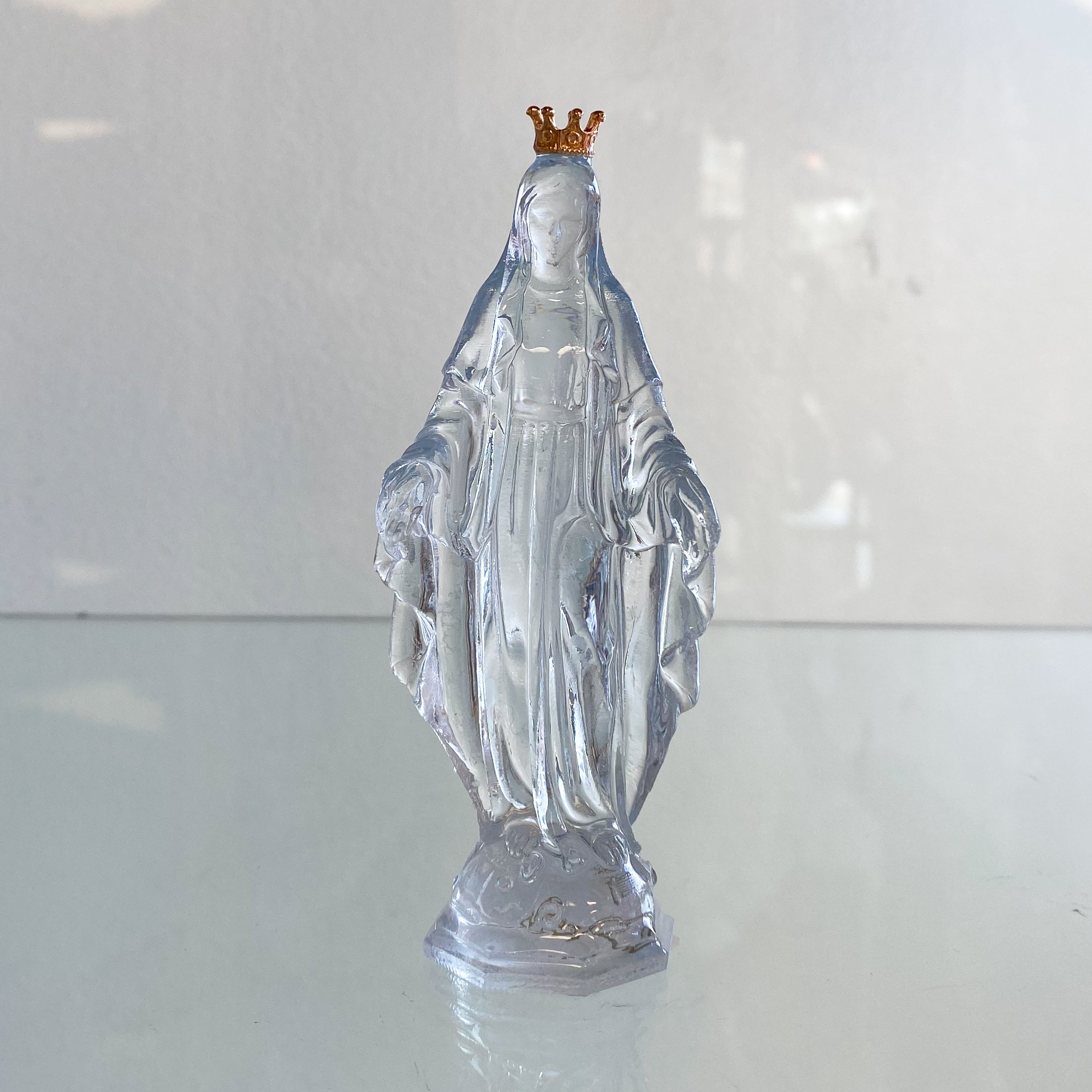 4" Crowned Mary Statue