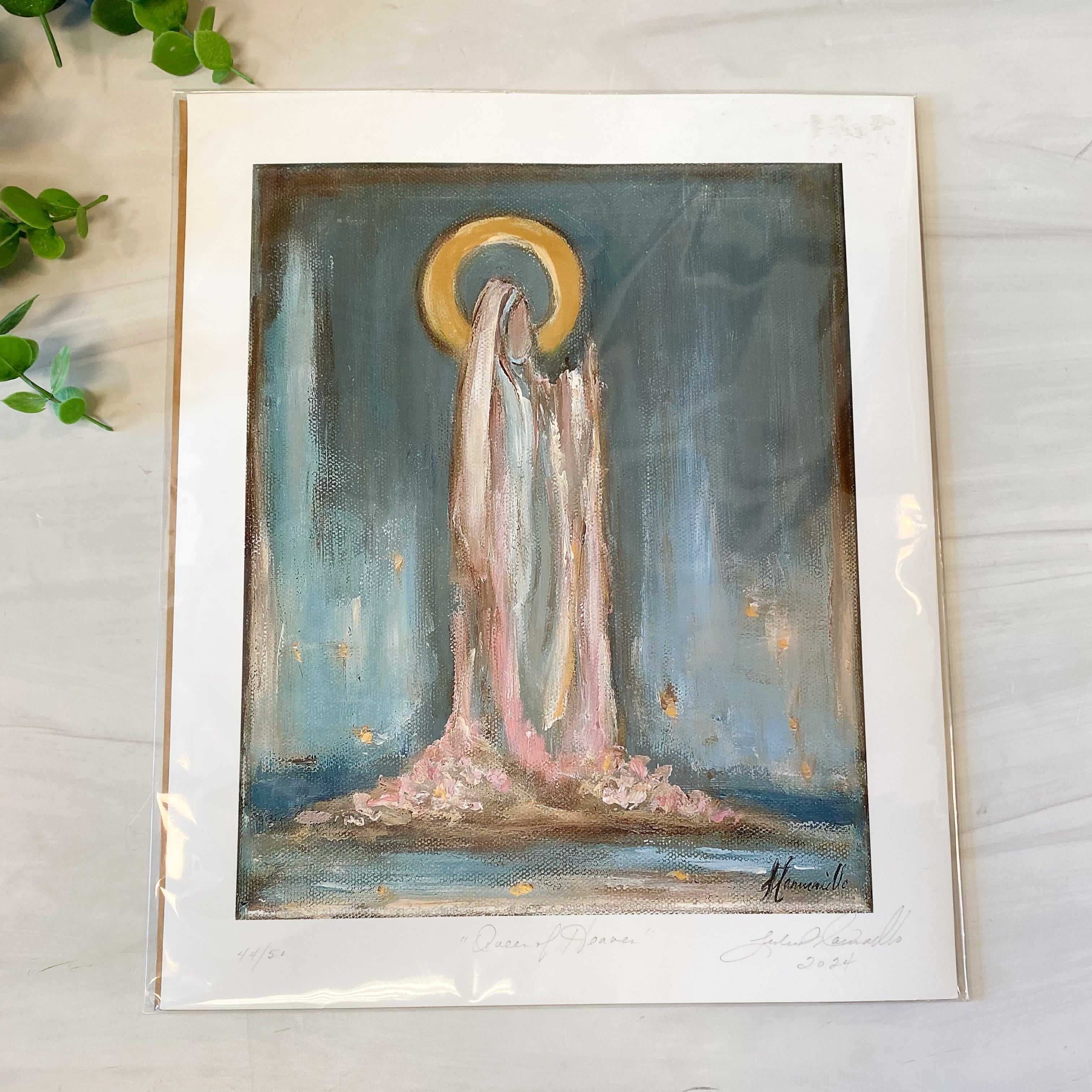 Queen of Heaven Print Embellished