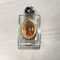 Our Lady of Guadalupe Glass Holy Water Bottle 1.75x2.25"