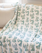 Joyce Angel Throw   Blue/White   50x60