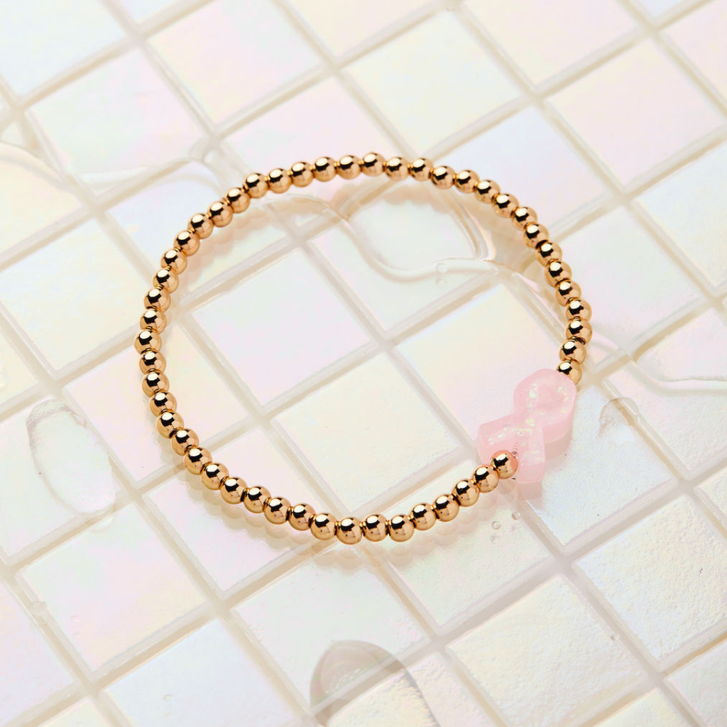 HOLY WATER PINK RIBBON AWARENESS BRACELET