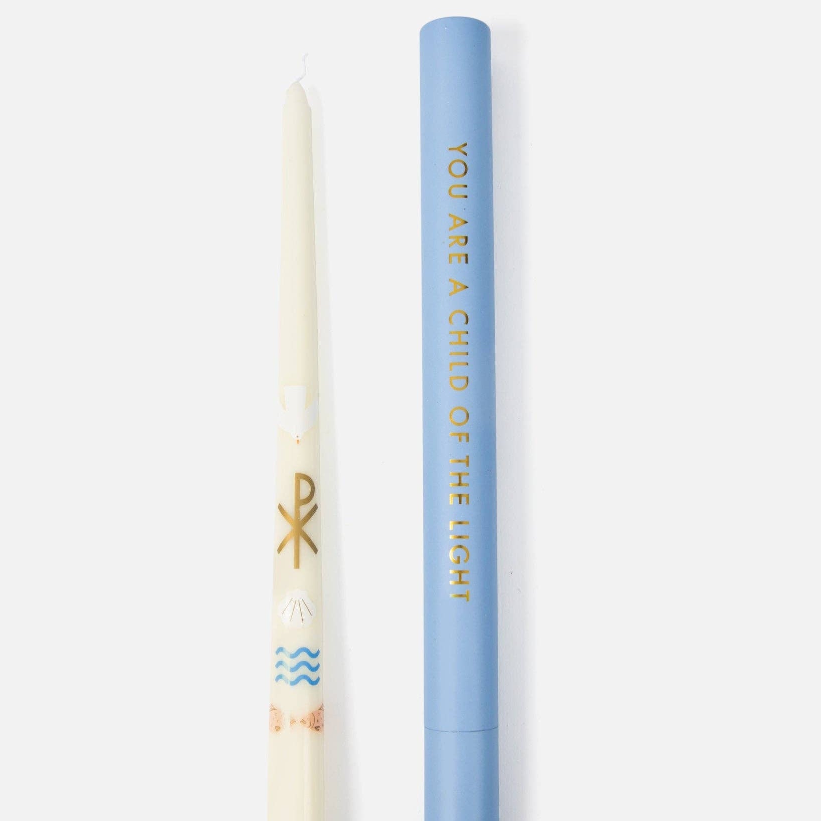 Living Water Baptism Candle (Multicolor)