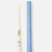 Living Water Baptism Candle (Multicolor)