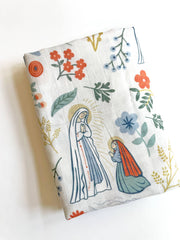 Our Lady of Lourdes & St. Bernadette Deluxe Swaddle Catholic