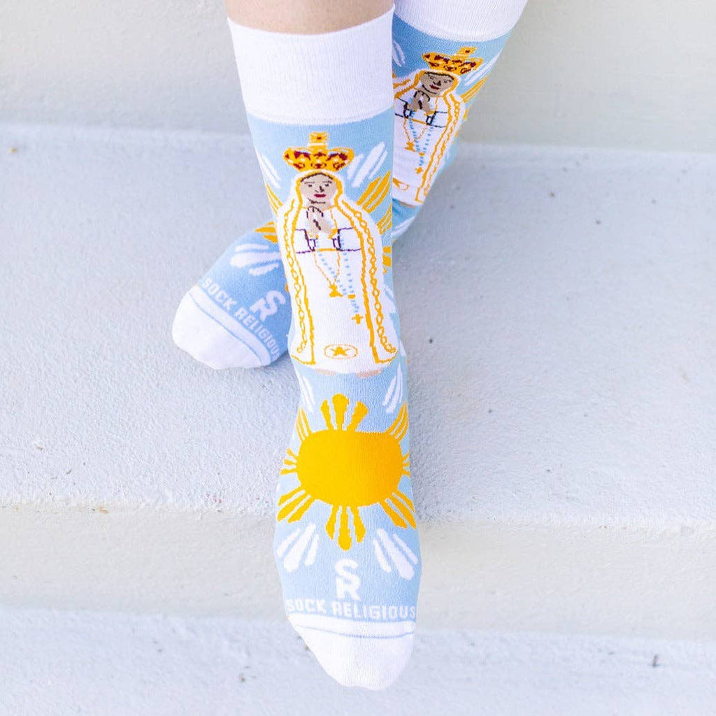 Our Lady Of Fatima Adult Socks