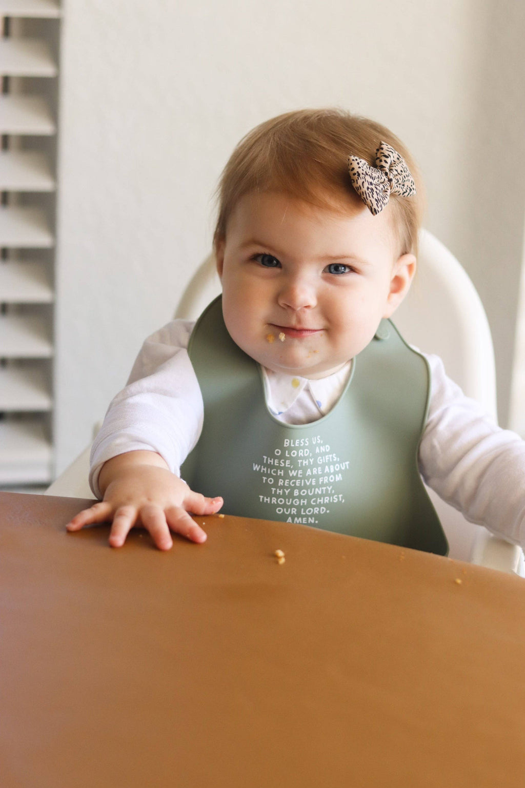 Meal Blessing Silicone Bib