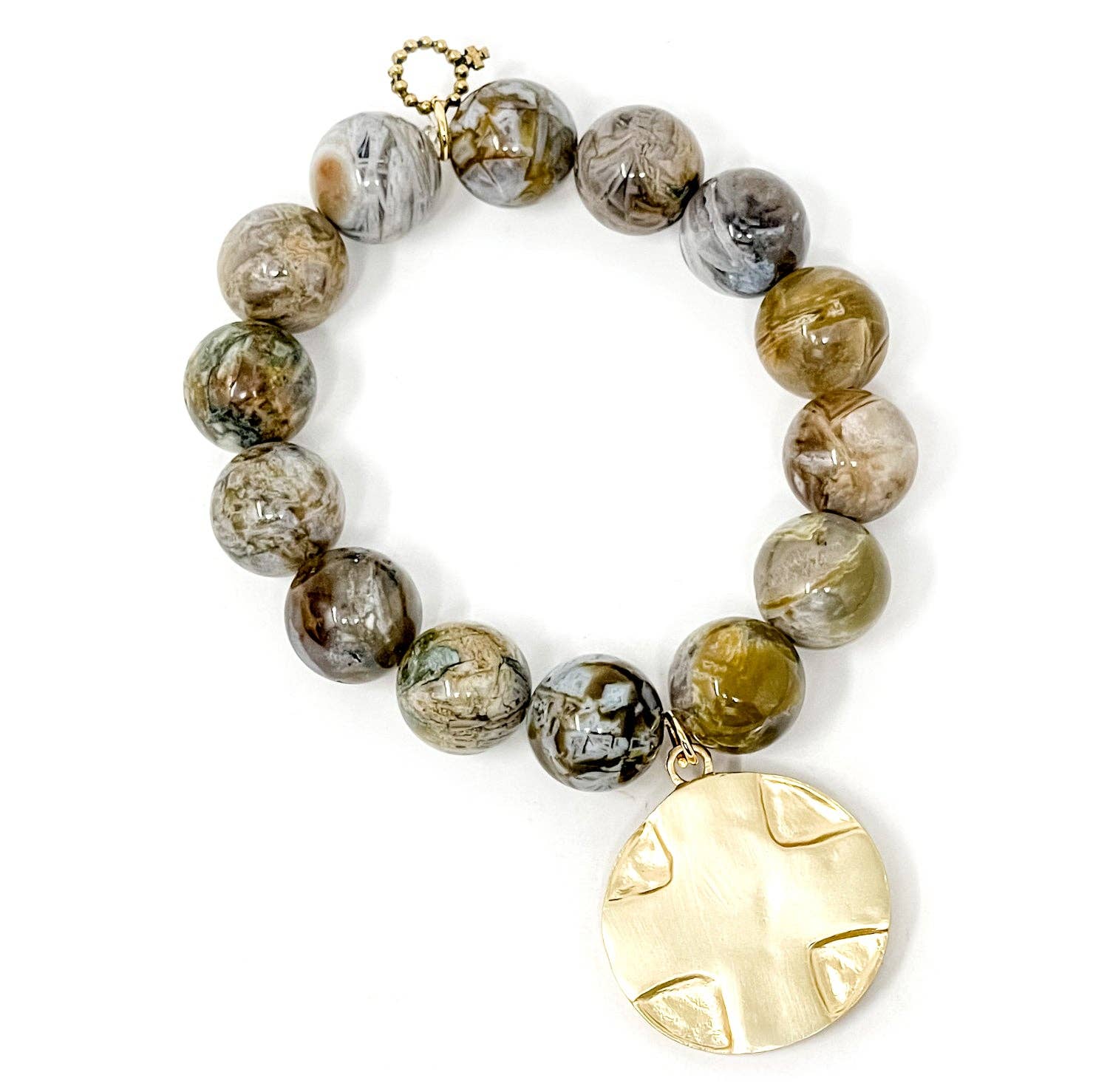 Cathedral Agate with Gold Lord's Prayer