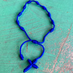 Knotted Cord Rosary Decade Adjustable Bracelet