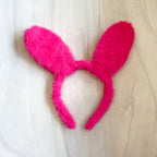 Fuzzy Bunny Ear Headband-Assorted