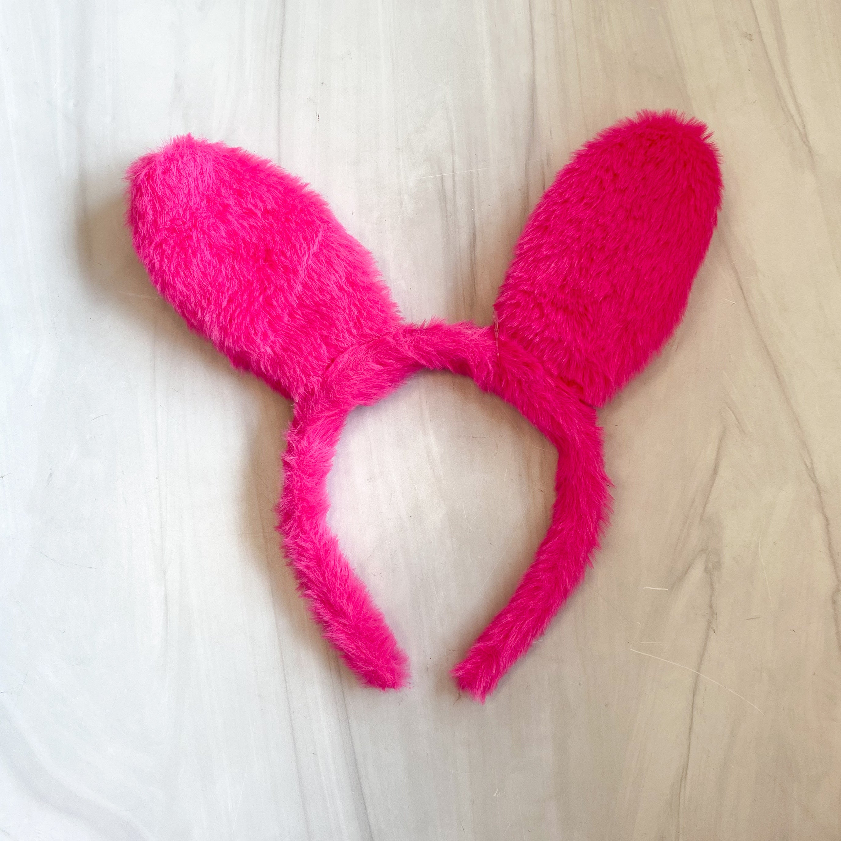 Fuzzy Bunny Ear Headband-Assorted