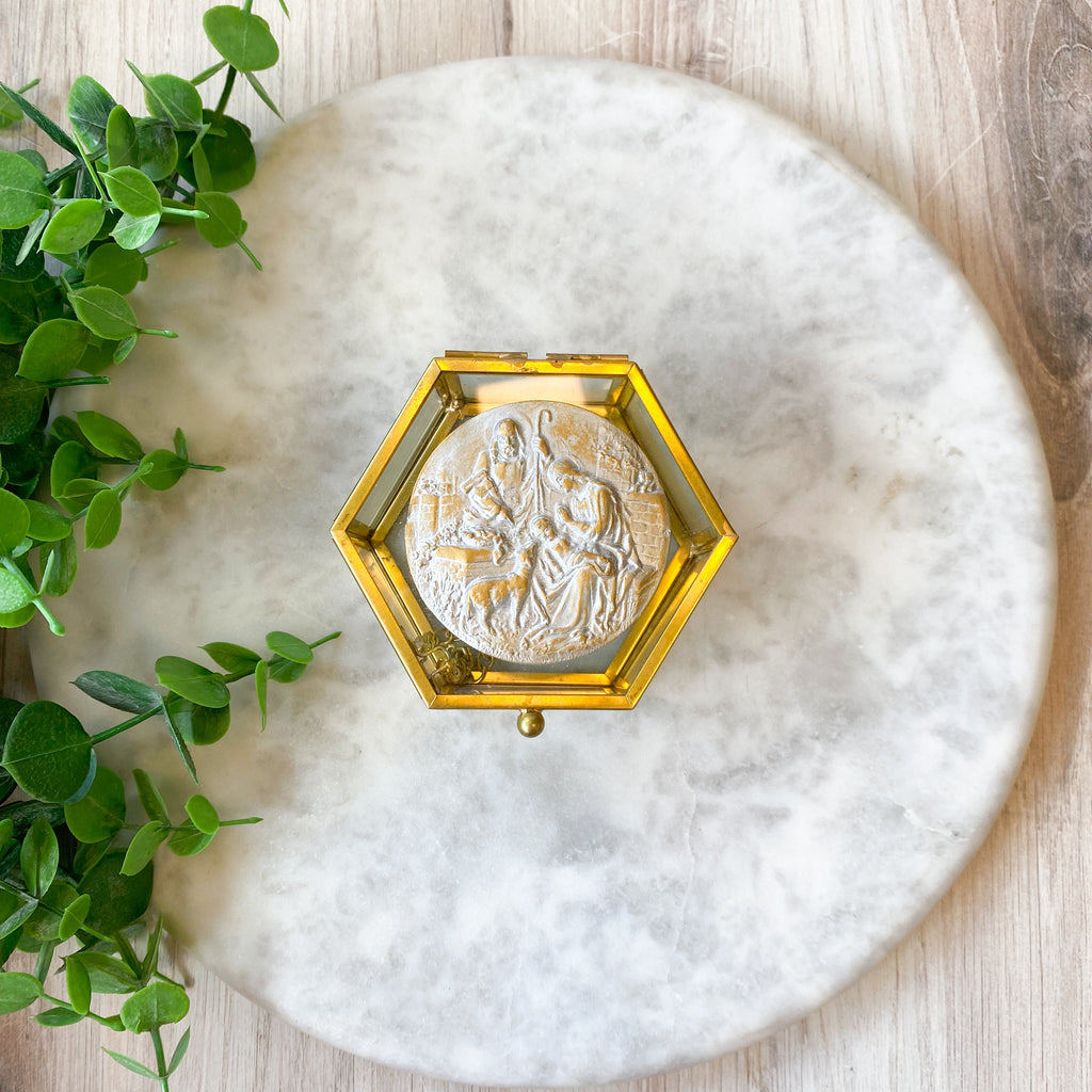 Tiny Jewelry Box- Bee Still Design