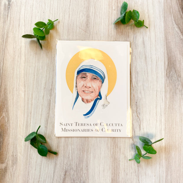 Saint Teresa of Calcutta Notecard with Envelope