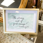 4x6 Gold Framed Scriptures; Quotes