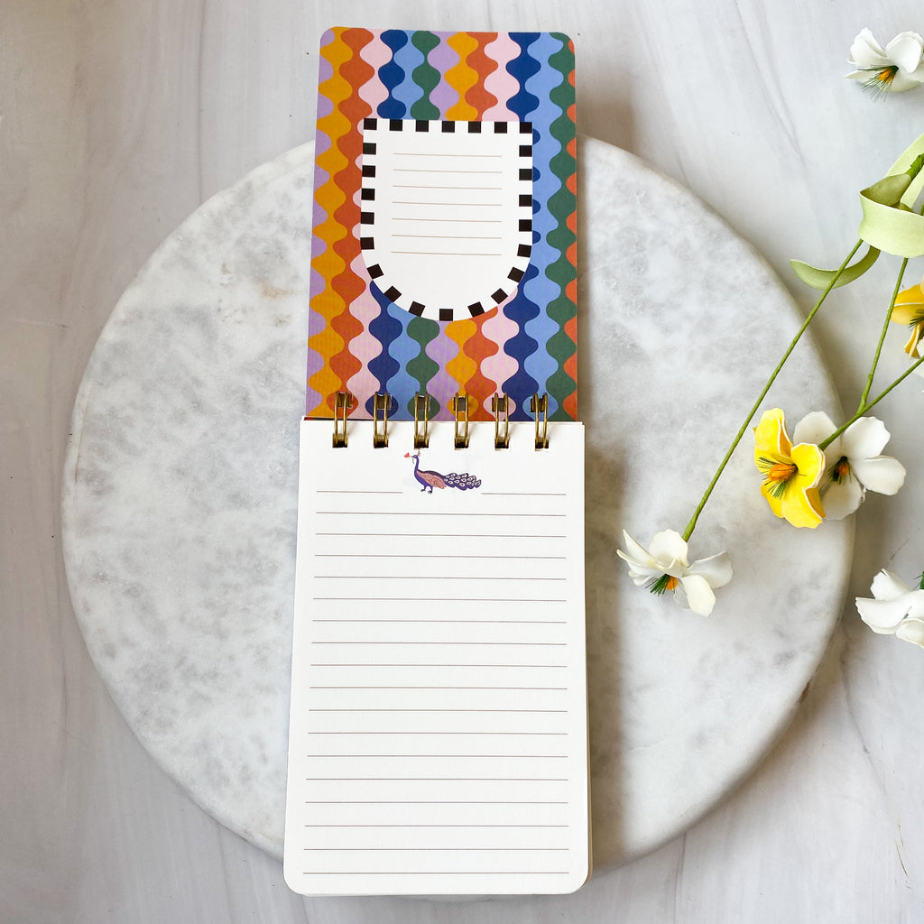 A Dopo Peacock Twin Wire Notepad
