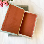 Linen Book Storage Boxes