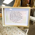 4x6 Gold Framed Scriptures; Quotes