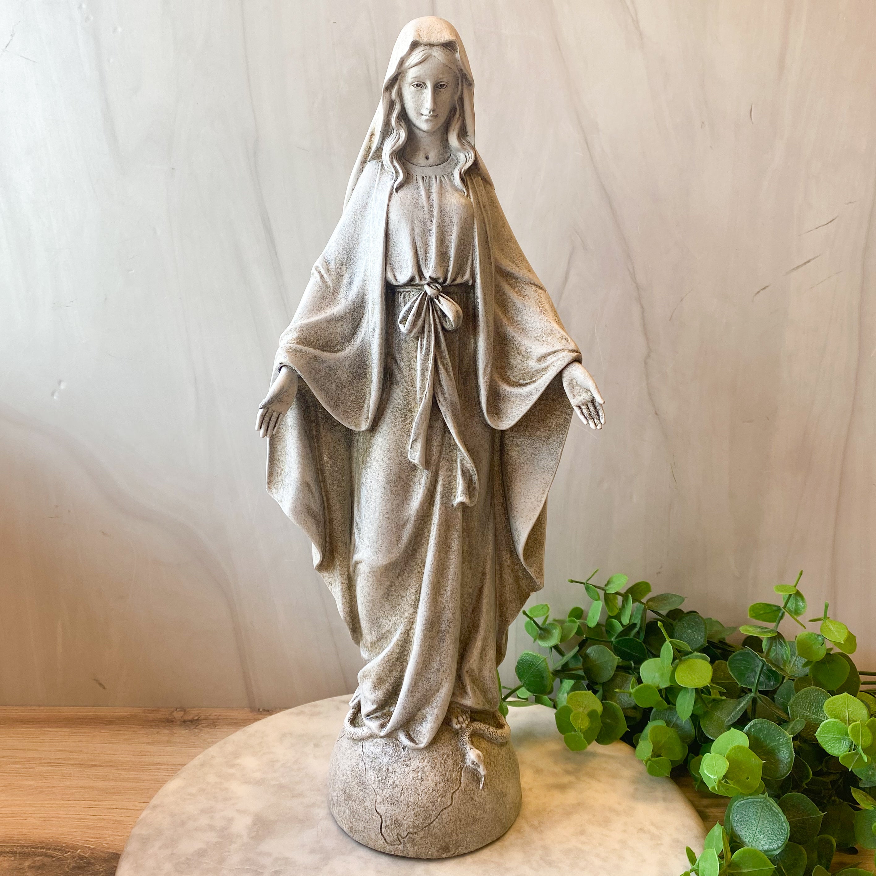 14" Our Lady of Grace Garden Statue