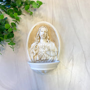 Sacred Heart Holy Water 8"H