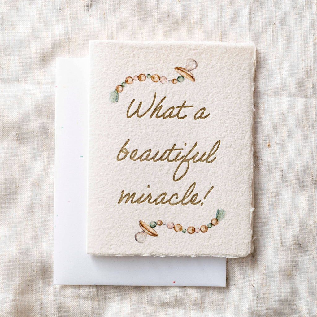 Beautiful Miracle Baby Shower | Eco-Friendly Greeting Card
