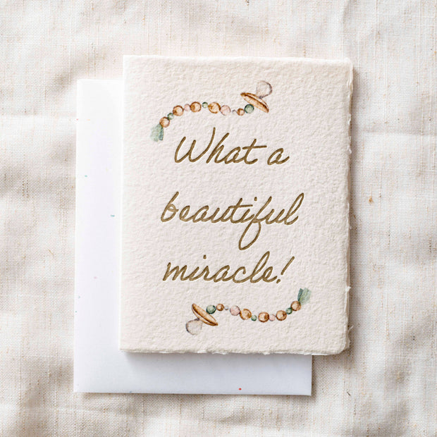 Beautiful Miracle Baby Shower | Eco-Friendly Greeting Card