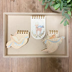 5"L x 5"W Paper Hard Cover Holiday Icon Notebook, 3 Styles