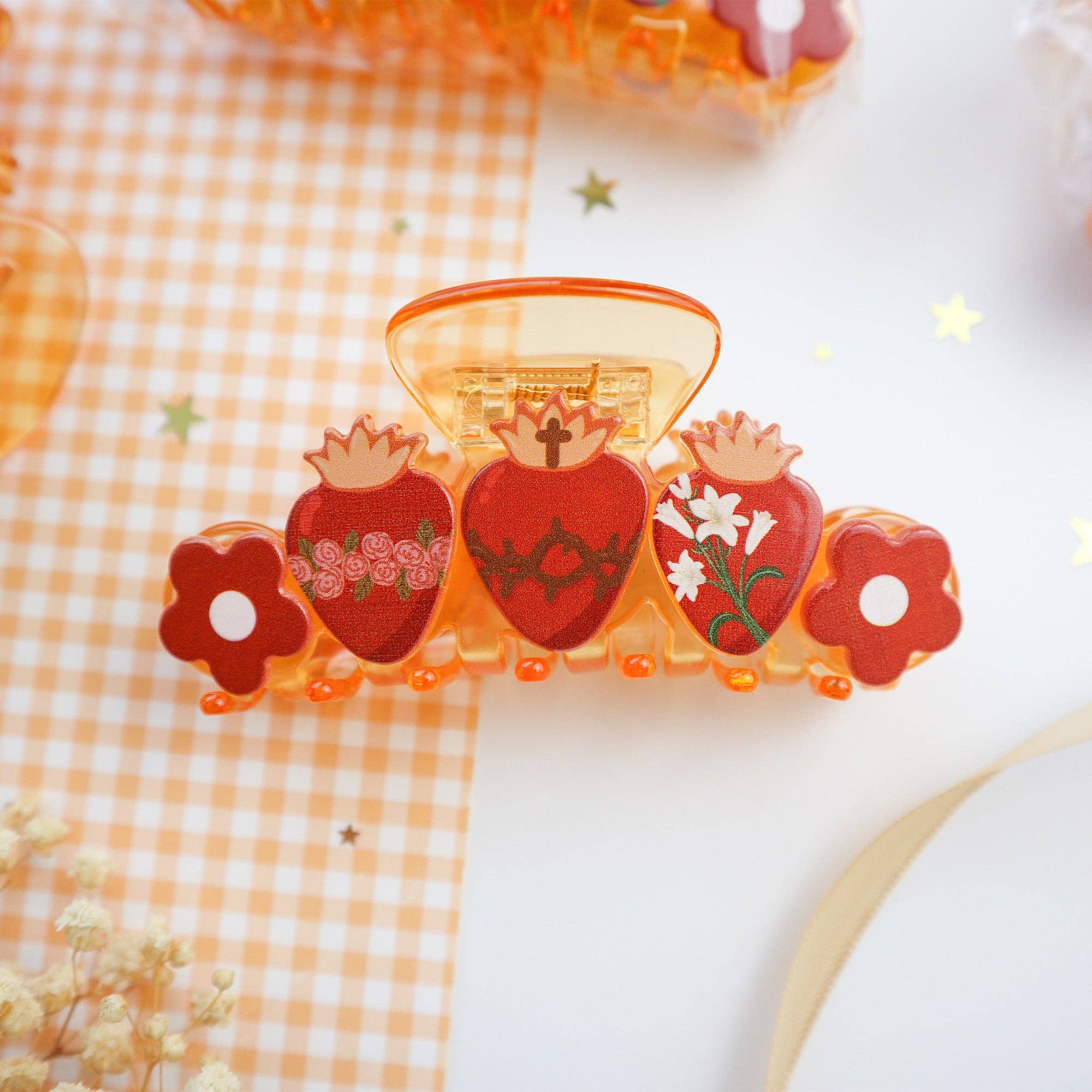 Holy Hearts Hair Clip