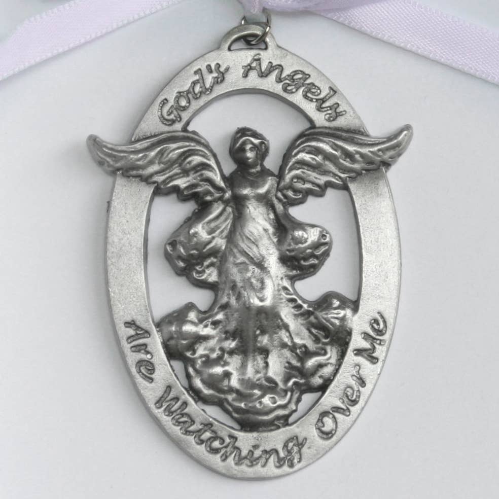 Baby Cradle Medal Angel for Girl CJ-347P