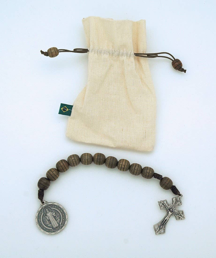 BA117501- Spiritual Beaded St. Benedict One Decade Rosary