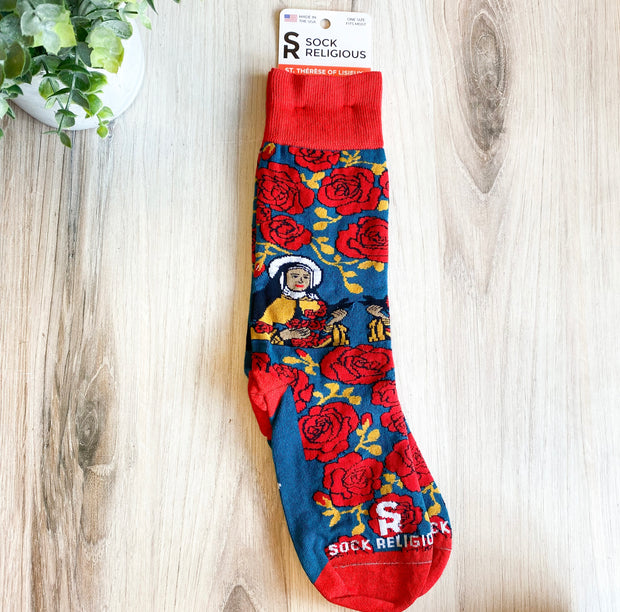 St. Therese of Lisieux Adult Socks