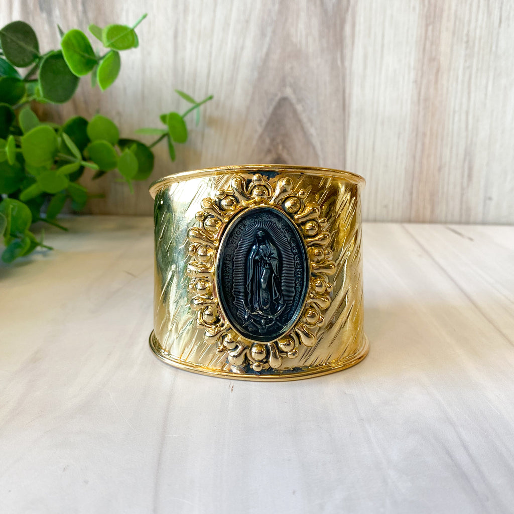 Gold Guadalupe Cuff Bracelet