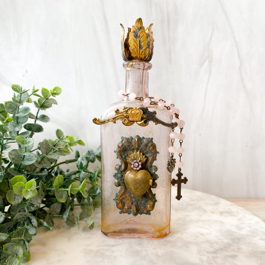 Vintage Glass Bottles - Purple