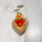 Glass Sacred Heart Ornament (3 colors)
